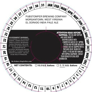 Pubstomper Brewing Company El Dorado India Pale Ale May 2017