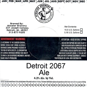 Atwater Brewery Detroit 2067 Ale