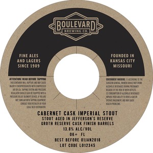 Boulevard Cabernet Cask Imperial Stout