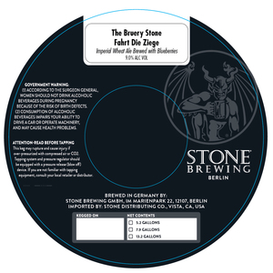 Bruery Stone Fahrt Die Ziege May 2017