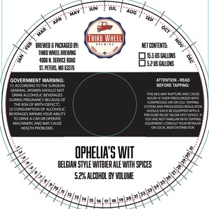 Third Wheel Brewing Ophelia's Wit