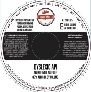 Third Wheel Brewing Dyslexic Api May 2017