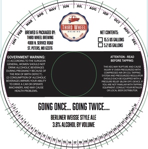 Third Wheel Brewing Going Once...going Twice... May 2017