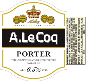 A.le Coq Porter May 2017