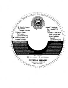 Antietam Brewery General's Golden Ale