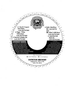Antietam Brewery Lil Ben's Milk Stout May 2017