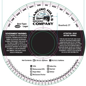 Hanging Hills Brewing Company Ypa