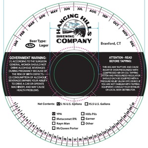 Hanging Hills Brewing Company Ypa