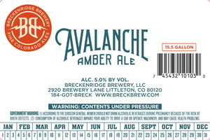 Breckenridge Brewery Avalanche Amber Ale