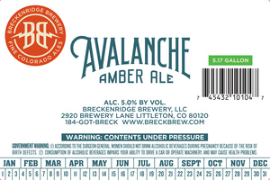 Breckenridge Brewery Avalanche Amber Ale