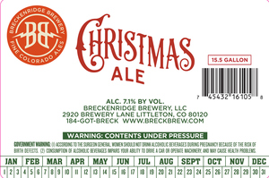 Breckenridge Brewery Christmas Ale