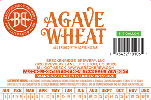 Breckenridge Brewery Agave Wheat