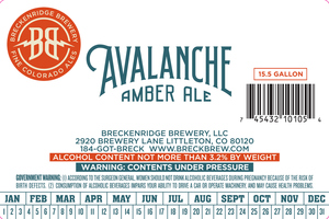 Breckenridge Brewery Avalanche Amber Ale