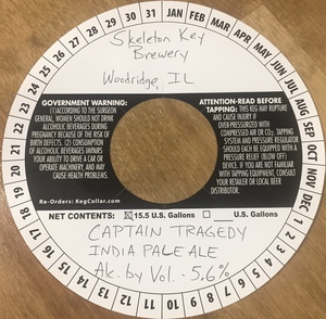 Skeleton Key Brewery Captain Tragedy India Pale Ale May 2017