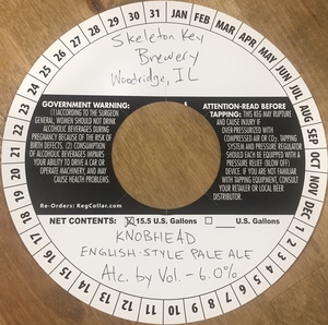 Skeleton Key Brewery Knobhead English-style Pale Ale May 2017