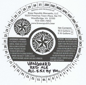 Vanguard Red Ale May 2017