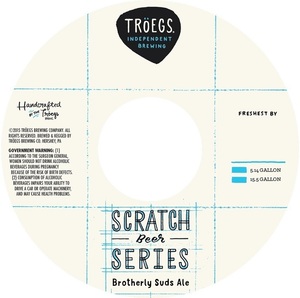 Troegs Scratch Brotherly Suds Ale