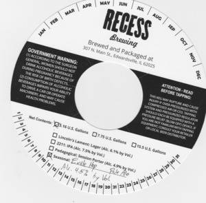 Recess Brewing Eville Hop