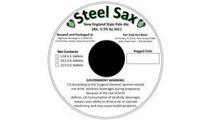 Steel Sax New England Style Pale Ale