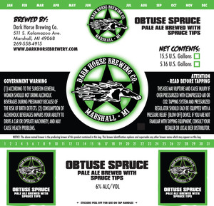 Dark Horse Brewing Company Obtuse Spruce Pale Ale