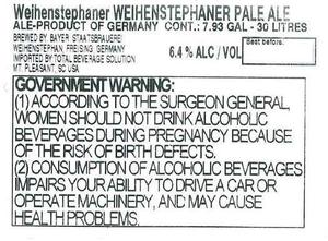 Weihenstephan Pale Ale May 2017