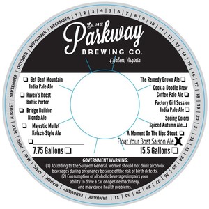 Parkway Brewing Company Float Your Boat Saison Ale