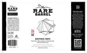 The Rare Barrel Seditious Ways May 2017