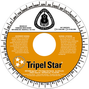 Tennessee Brew Works Tripel Star May 2017