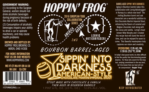 Hoppin' Frog Barrel Aged Sippin' Into Darkness May 2017