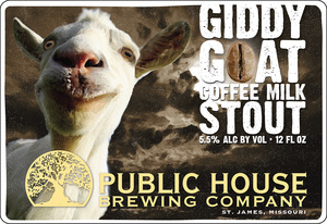 Public House Brewing Company Giddy Goat Coffee Milk Stout May 2017