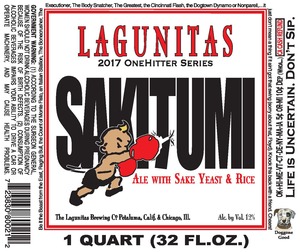 The Lagunitas Brewing Company Sakitumi May 2017