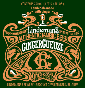 Lindemans Gingergueuze May 2017