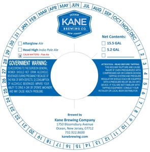 Kane Brewing Company Calm Waters May 2017