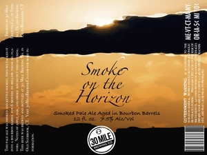 30 Mile Brewing Co. Smoke On The Horizon May 2017