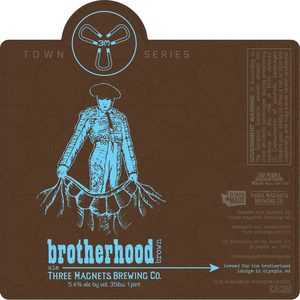 Three Magnets Brewing Co. Brotherhood Brown Ale May 2017