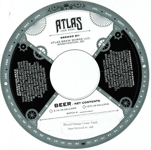 Atlas Brew Works Blood Orange Gose