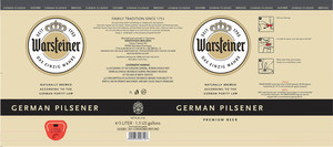 Warsteiner German Pilsener May 2017