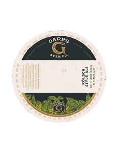 Garr¿s Beer Co. KÖlsch Style Ale - With Lime Basil May 2017