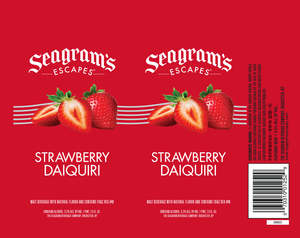 Seagram's Escapes Strawberry Daiquiri May 2017