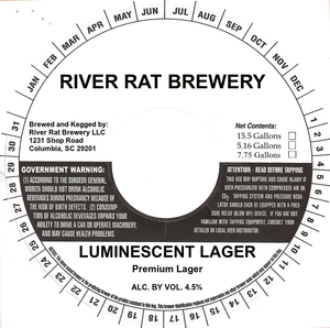River Rat Brewery Luminescent Lager