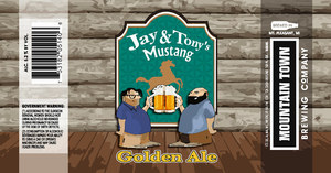 Mountain Town Brewing Co Jay & Tony's Mustang Golden Ale May 2017