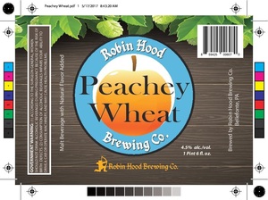 Robin Hood Brewing Co. Peachey Wheat