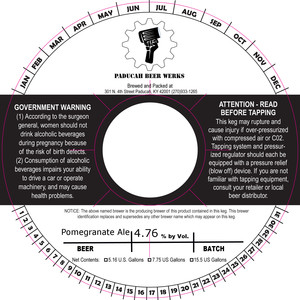 Paducah Beer Werks Pomegranate Ale