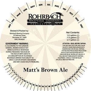 Rohrbach Matt's Brown Ale