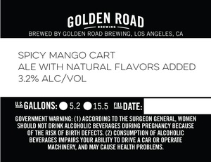 Golden Road Brewing Spicy Mango Cart