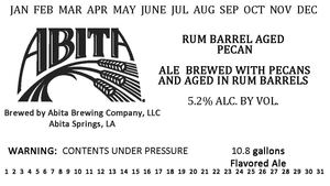 Abita Brewing Company Rum Barrel Aged Pecan May 2017