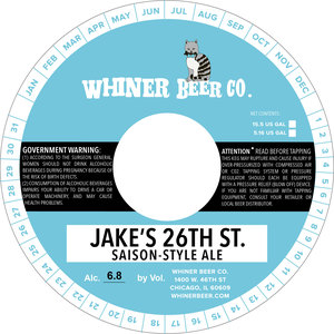 Whiner Beer Company Jake's 26th St. May 2017