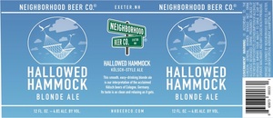 Neighborhood Beer Co. Hallowed Hammock June 2017