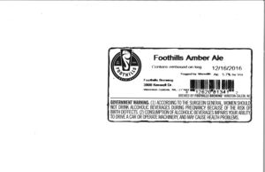 Foothills Brewing Foothills Amber Ale