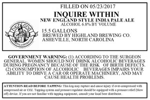 Highland Brewing Co Inquire Within